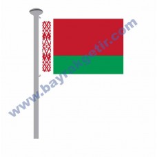 BELARUS GÖNDER BAYRAK 50x75 ( EBAT SEÇİNİZ )